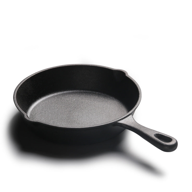 All-in-one Small Frying Panflat-bottomed Frying Pan, Cast Iron Pan