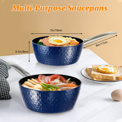 Non-Stick Saucepan with Stainless Steel Handle