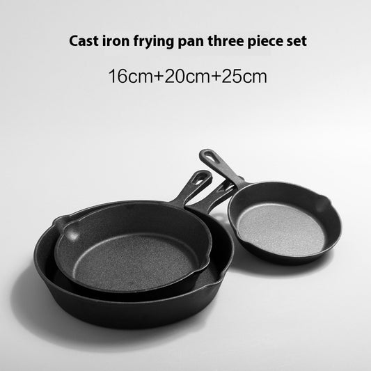 Cast Iron Uncoated Frying Pan